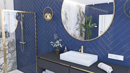 Umywalka Konglomeratowa Nablatowa Goya 60 cm