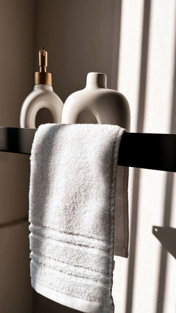 Półka Łazienkowa Prysznicowa SF02 45 cm Czarny Mat