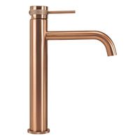 Bateria Umywalkowa Lungo Grip Miedź Szczotkowana Wysoka