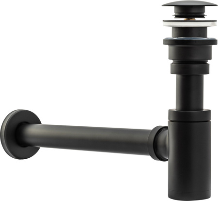 Syfon Umywalkowy Uniwersalny Klik-Klak Czarny Mat