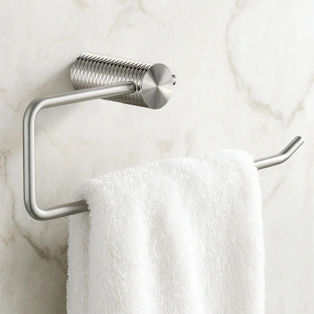 Wieszak Łazienkowy Jednoramienny Prism Nikiel Szczotkowany