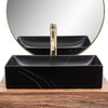 Umywalka Nablatowa Inga Black Marble Mat