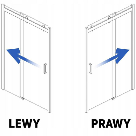  Kabina Prysznicowa Przesuwna Nixon-2 Chrom