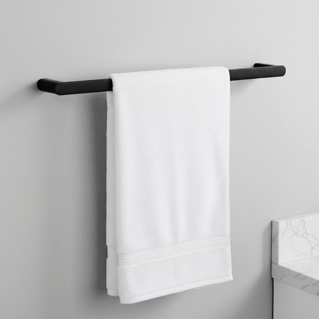 Komplet Wieszaków Łazienkowych 4 Elementy Mati Czarny Mat