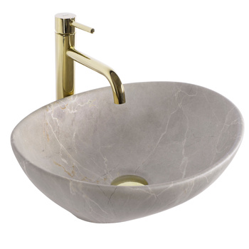 Umywalka Nablatowa Sofia Beige Matt