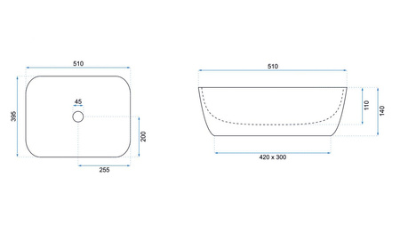 Umywalka Ceramiczna Freja Beige