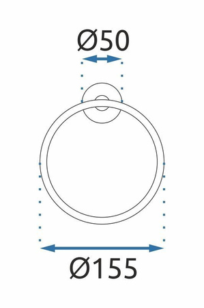 Wieszak Na Ręczniki Ring Metal Mist 05