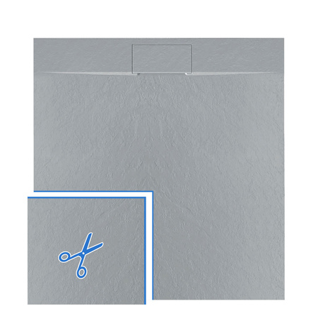 Brodzik Prysznicowy Bazalt Grey 90x90 cm