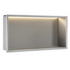 Półka Łazienkowa Wnękowa LED 60x30 Stal Szczotkowana