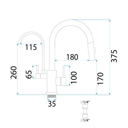 Bateria Kuchenna Eco Fresh Miedź Szczotkowana