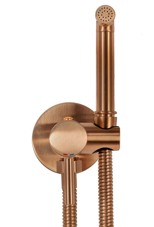 Bateria Bidetowa Lungo Loop Miedź Szczotkowana