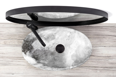 Umywalka Nablatowa Roxy C Stone L.Grey