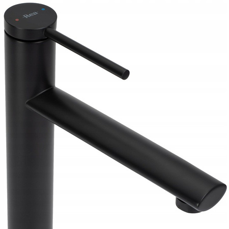 Bateria Umywalkowa Oval Czarna Wysoka