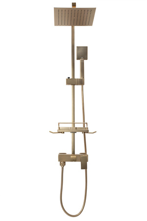 Zestaw Prysznicowy Natryskowy JACK Złoty Szczotkowany