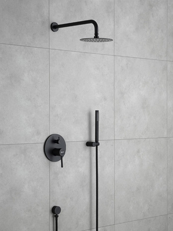 Zestaw Natryskowy Podtynkowy Lungo Czarny