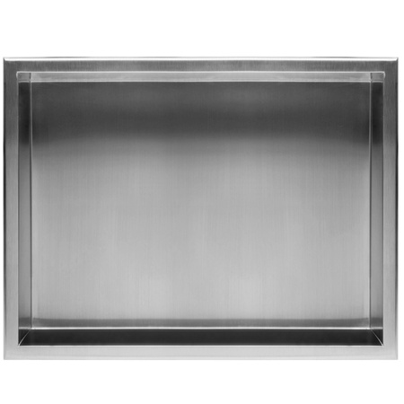 Półka Wnękowa Łazienkowa 30x45 Stal Szczotkowana