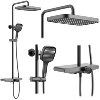 Zestaw Natryskowy Z Wylewką Rea Bari Tytan