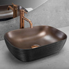 Umywalka Nablatowa Belinda Copper Brush Black