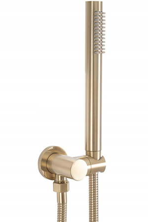 Zestaw Natryskowy Podtynkowy Lungo Złoty Szczotkowany