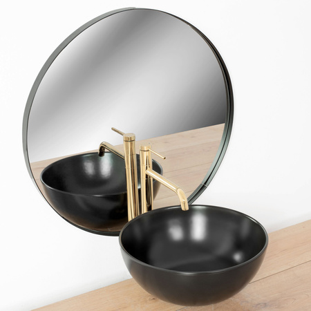 Bateria Umywalkowa Lugano Slim Złota Wysoka