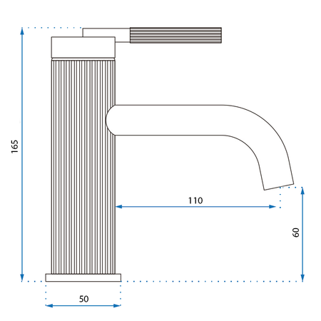 Bateria Umywalkowa Rea Argon Miedź Szczotkowana Niska