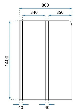Parawan Nawannowy Składany Złoto Szczotkowane Agat 80 cm