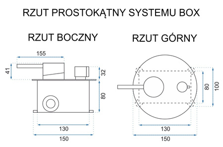 Bateria Wannowa Podtynkowa Lungo Czarna + BOX