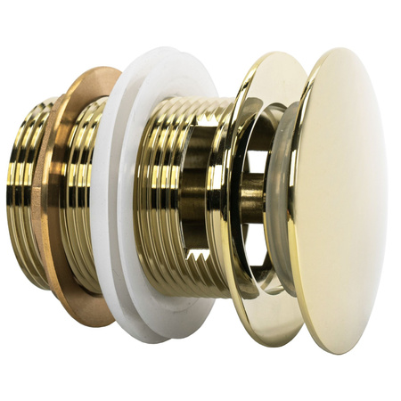 Korek Wannowy Uniwersalny Klik-Klak Złoty 6 cm