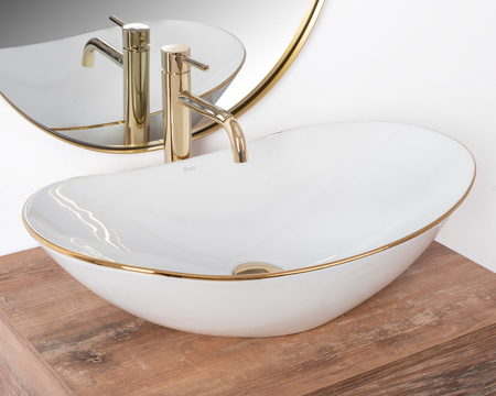 Umywalka Nablatowa Royal Gold Edge