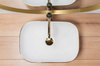 Umywalka Nablatowa Belinda White Gold Brush