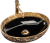 Umywalka Nablatowa Margot Black Gold