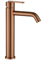 Bateria Umywalkowa Ontario Miedź Szczotkowana Wysoka