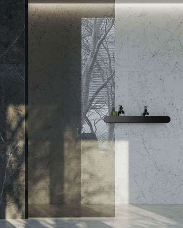 Półka Łazienkowa Prysznicowa SF03 60 cm Czarny Mat