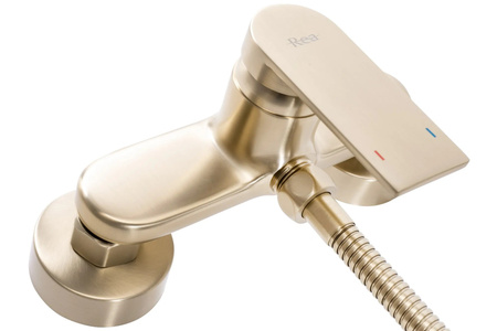 Bateria Prysznicowa Verso Złota Szczotkowana