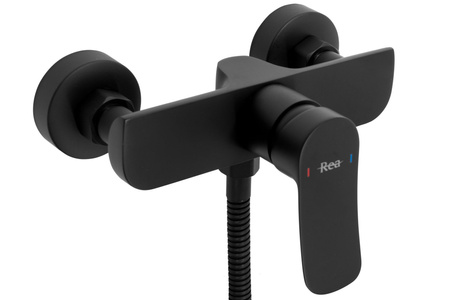 Bateria Prysznicowa Dart Czarna Słuchawka Wąż