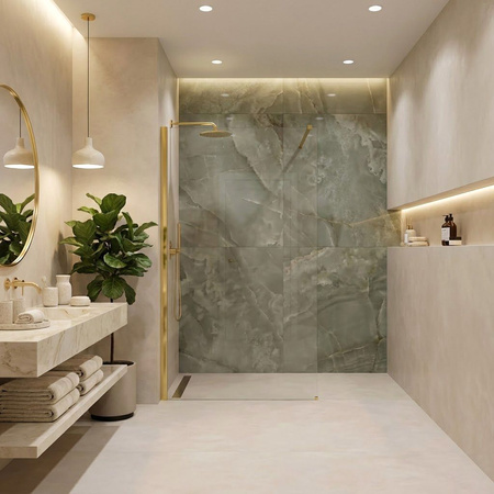 Ścianka Prysznicowa Flexi Złota