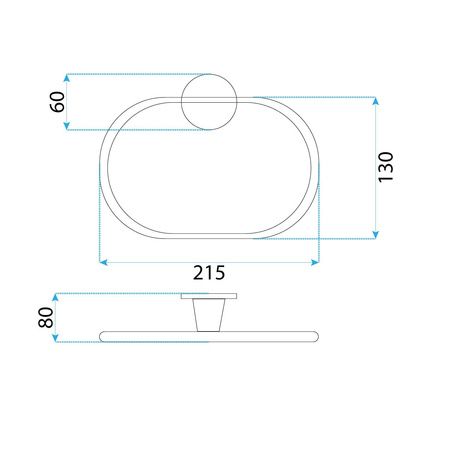 Wieszak Na Ręczniki Aristo Złoto Szczotkowane