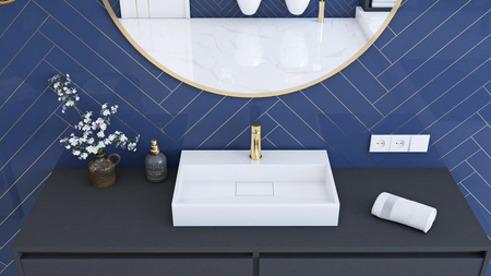 Umywalka Konglomeratowa Nablatowa Goya 50 cm