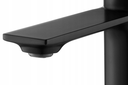 Bateria Umywalkowa Storm Black Czarna Niska