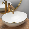 Umywalka Nablatowa Sofia Gold Edge