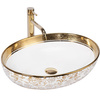 Umywalka Nablatowa Ceramiczna Margot White Gold