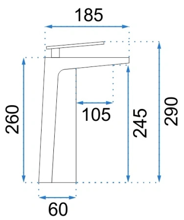 Bateria Umywalkowa Gio Czarna Złota Wysoka