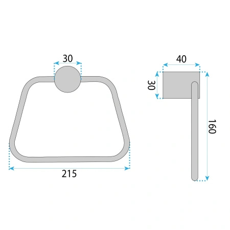 Wieszak 5810 Tomi Brush Copper