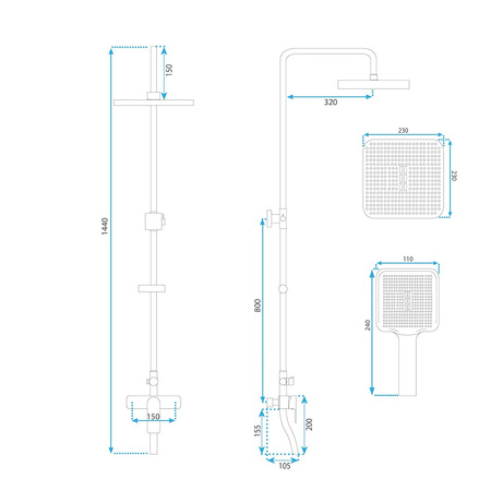 Zestaw Natryskowy Argus Tytan