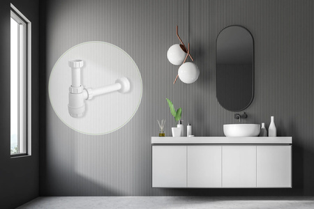 Syfon Butelkowy HC2 Biały Niski