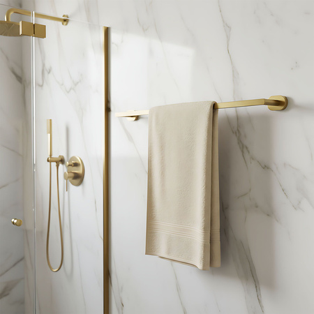 Wieszak Łazienkowy Jednoramienny Til Złoty Szczotkowany