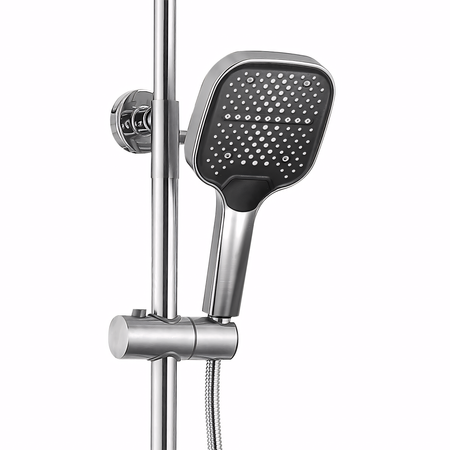 Zestaw Natryskowy Arlo Nikiel Szczotkowany