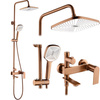 Zestaw Natryskowy Storm Miedź Szczotkowana