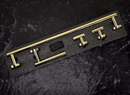 Zestaw Wieszaków Łazienkowych Ari Złoty