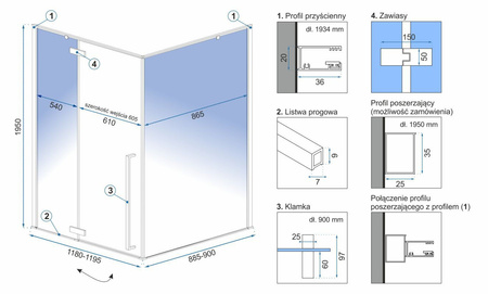 Kabina Prysznicowa Fargo 90x120